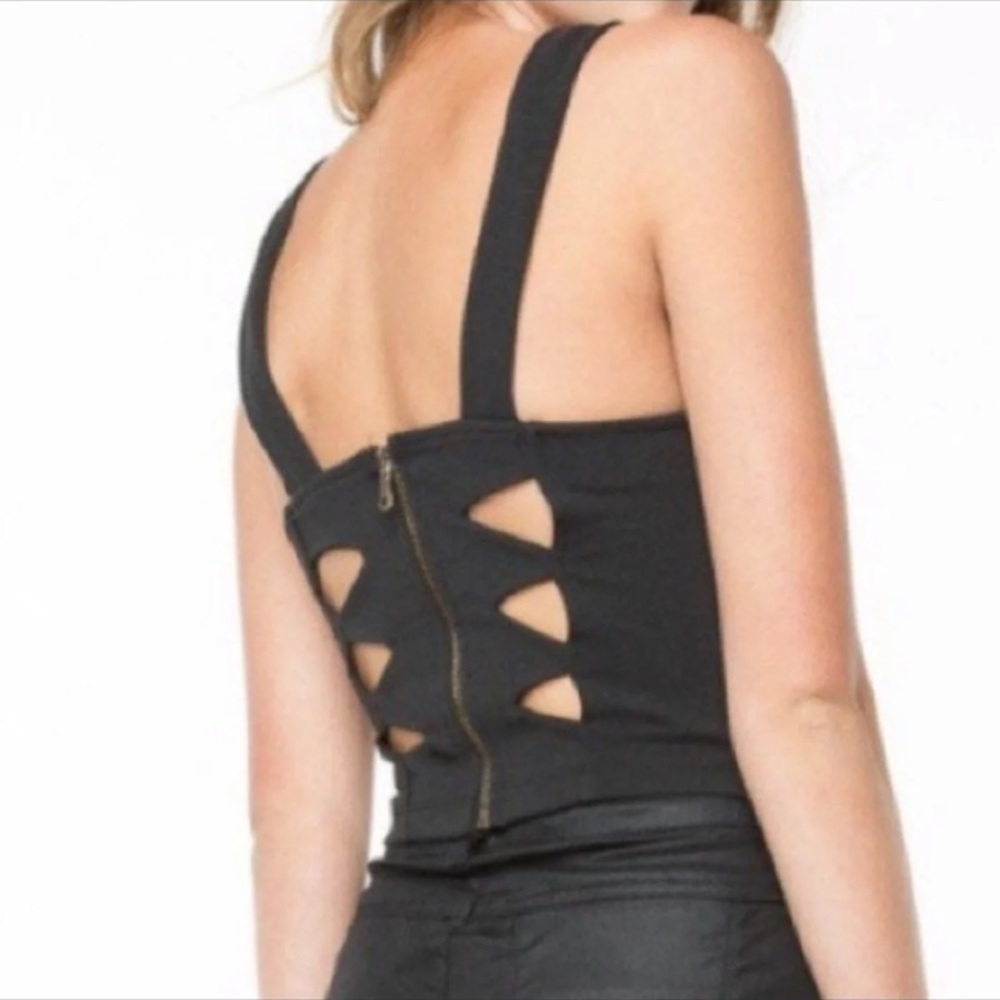 New Brandy Melville Cutout Crop Top